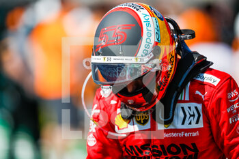 2021-10-24 - SAINZ Carlos (spa), Scuderia Ferrari SF21, portrait during the Formula 1 Aramco United States Grand Prix 2021, 17th round of the 2021 FIA Formula One World Championship from October 21 to 24, 2021 on the Circuit of the Americas, in Austin, Texas, United States of American - FORMULA 1 ARAMCO UNITED STATES GRAND PRIX 2021, 17TH ROUND OF THE 2021 FIA FORMULA ONE WORLD CHAMPIONSHIP - FORMULA 1 - MOTORS