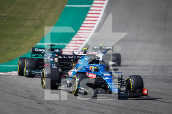 2021-10-24 - 14 ALONSO Fernando (spa), Alpine F1 A521, action during the Formula 1 Aramco United States Grand Prix 2021, 17th round of the 2021 FIA Formula One World Championship from October 21 to 24, 2021 on the Circuit of the Americas, in Austin, Texas, United States of American - FORMULA 1 ARAMCO UNITED STATES GRAND PRIX 2021, 17TH ROUND OF THE 2021 FIA FORMULA ONE WORLD CHAMPIONSHIP - FORMULA 1 - MOTORS
