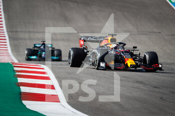 2021-10-24 - 33 VERSTAPPEN Max (nld), Red Bull Racing Honda RB16B, action during the Formula 1 Aramco United States Grand Prix 2021, 17th round of the 2021 FIA Formula One World Championship from October 21 to 24, 2021 on the Circuit of the Americas, in Austin, Texas, United States of American - FORMULA 1 ARAMCO UNITED STATES GRAND PRIX 2021, 17TH ROUND OF THE 2021 FIA FORMULA ONE WORLD CHAMPIONSHIP - FORMULA 1 - MOTORS