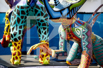 2021-11-04 - Sculptures in the paddock during the Formula 1 Gran Premio De La Ciudad De Mexico 2021, Mexico City Grand Prix, 18th round of the 2021 FIA Formula One World Championship from November 5 to 7, 2021 on the Autodromo Hermanos Rodriguez, in Mexico City, Mexico - FORMULA 1 GRAN PREMIO DE LA CIUDAD DE MEXICO 2021, MEXICO CITY GRAND PRIX, 18TH ROUND OF THE 2021 FIA FORMULA ONE WORLD CHAMPIONSHIP - FORMULA 1 - MOTORS
