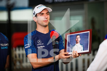 2021-11-18 - LATIFI Nicholas (can), Williams Racing F1 FW43B, portrait during the Formula 1 Ooredoo Qatar Grand Prix 2021, 20th round of the 2021 FIA Formula One World Championship from November 19 to 21, 2021 on the Losail International Circuit, in Lusail, Qatar - FORMULA 1 OOREDOO QATAR GRAND PRIX 2021, 20TH ROUND OF THE 2021 FIA FORMULA ONE WORLD CHAMPIONSHIP - FORMULA 1 - MOTORS