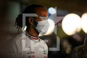 2021-11-18 - HAMILTON Lewis (gbr), Mercedes AMG F1 GP W12 E Performance, portrait during the Formula 1 Ooredoo Qatar Grand Prix 2021, 20th round of the 2021 FIA Formula One World Championship from November 19 to 21, 2021 on the Losail International Circuit, in Lusail, Qatar - FORMULA 1 OOREDOO QATAR GRAND PRIX 2021, 20TH ROUND OF THE 2021 FIA FORMULA ONE WORLD CHAMPIONSHIP - FORMULA 1 - MOTORS