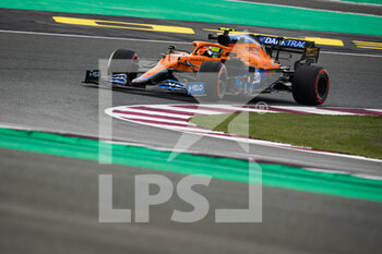2021-11-19 - 04 NORRIS Lando (gbr), McLaren MCL35M, action during the Formula 1 Ooredoo Qatar Grand Prix 2021, 20th round of the 2021 FIA Formula One World Championship from November 19 to 21, 2021 on the Losail International Circuit, in Lusail, Qatar - FORMULA 1 OOREDOO QATAR GRAND PRIX 2021, 20TH ROUND OF THE 2021 FIA FORMULA ONE WORLD CHAMPIONSHIP - FORMULA 1 - MOTORS