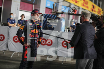 2021-11-20 - VERSTAPPEN Max (ned), Red Bull Racing Honda RB16B, portrait press conference during the Formula 1 Ooredoo Qatar Grand Prix 2021, 20th round of the 2021 FIA Formula One World Championship from November 19 to 21, 2021 on the Losail International Circuit, in Lusail, Qatar - FORMULA 1 OOREDOO QATAR GRAND PRIX 2021, 20TH ROUND OF THE 2021 FIA FORMULA ONE WORLD CHAMPIONSHIP - FORMULA 1 - MOTORS