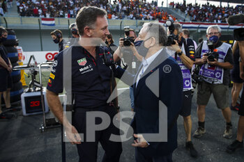 2021-11-21 - HORNER Christian (gbr), Team Principal of Red Bull Racing, TODT Jean (fra), FIA President, portrait on the grid during the Formula 1 Ooredoo Qatar Grand Prix 2021, 20th round of the 2021 FIA Formula One World Championship from November 19 to 21, 2021 on the Losail International Circuit, in Lusail, Qatar - FORMULA 1 OOREDOO QATAR GRAND PRIX 2021, 20TH ROUND OF THE 2021 FIA FORMULA ONE WORLD CHAMPIONSHIP - FORMULA 1 - MOTORS