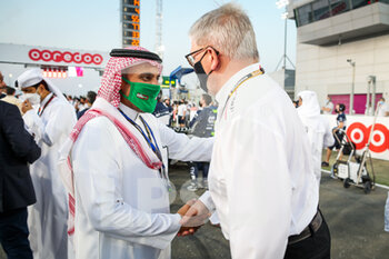 2021-11-21 - Prince Abdulaziz bin Turki Al-Faisal with BRAWN Ross (gbr), Managing Director of motorsport Formula One Group, portrait during the Formula 1 Ooredoo Qatar Grand Prix 2021, 20th round of the 2021 FIA Formula One World Championship from November 19 to 21, 2021 on the Losail International Circuit, in Lusail, Qatar - FORMULA 1 OOREDOO QATAR GRAND PRIX 2021, 20TH ROUND OF THE 2021 FIA FORMULA ONE WORLD CHAMPIONSHIP - FORMULA 1 - MOTORS