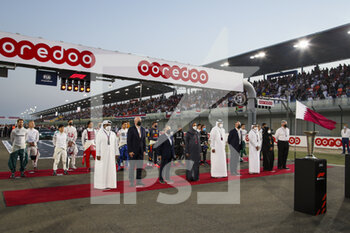 2021-11-21 - TODT Jean (fra), FIA President, Stefano Domenicali CEO of Formula One Group, Gianni Infantino, FIFA President on the grid during the Formula 1 Ooredoo Qatar Grand Prix 2021, 20th round of the 2021 FIA Formula One World Championship from November 19 to 21, 2021 on the Losail International Circuit, in Lusail, Qatar - FORMULA 1 OOREDOO QATAR GRAND PRIX 2021, 20TH ROUND OF THE 2021 FIA FORMULA ONE WORLD CHAMPIONSHIP - FORMULA 1 - MOTORS