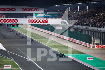 2021-11-21 - HAMILTON Lewis (gbr), Mercedes AMG F1 GP W12 E Performance, ALONSO Fernando (spa), Alpine F1 A521, action during the Formula 1 Ooredoo Qatar Grand Prix 2021, 20th round of the 2021 FIA Formula One World Championship from November 19 to 21, 2021 on the Losail International Circuit, in Lusail, Qatar - FORMULA 1 OOREDOO QATAR GRAND PRIX 2021, 20TH ROUND OF THE 2021 FIA FORMULA ONE WORLD CHAMPIONSHIP - FORMULA 1 - MOTORS