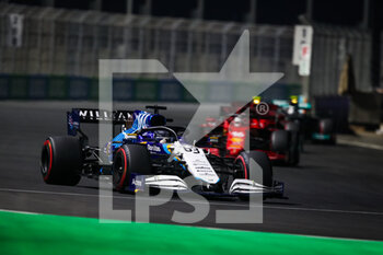 2021-12-04 - 63 RUSSELL George (gbr), Williams Racing F1 FW43B, action during the Formula 1 stc Saudi Arabian Grand Prix 2021, 21th round of the 2021 FIA Formula One World Championship from December 3 to 5, 2021 on the Jeddah Corniche Circuit, in Jeddah, Saudi Arabia - FORMULA 1 STC SAUDI ARABIAN GRAND PRIX 2021, 21TH ROUND OF THE 2021 FIA FORMULA ONE WORLD CHAMPIONSHIP - FORMULA 1 - MOTORS
