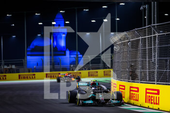 2021-12-05 - 77 BOTTAS Valtteri (fin), Mercedes AMG F1 GP W12 E Performance, action during the Formula 1 stc Saudi Arabian Grand Prix 2021, 21th round of the 2021 FIA Formula One World Championship from December 3 to 5, 2021 on the Jeddah Corniche Circuit, in Jeddah, Saudi Arabia - FORMULA 1 STC SAUDI ARABIAN GRAND PRIX 2021, 21TH ROUND OF THE 2021 FIA FORMULA ONE WORLD CHAMPIONSHIP - FORMULA 1 - MOTORS