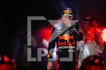 2021-12-05 - podium VERSTAPPEN Max (ned), Red Bull Racing Honda RB16B, portrait during the Formula 1 stc Saudi Arabian Grand Prix 2021, 21th round of the 2021 FIA Formula One World Championship from December 3 to 5, 2021 on the Jeddah Corniche Circuit, in Jeddah, Saudi Arabia - FORMULA 1 STC SAUDI ARABIAN GRAND PRIX 2021, 21TH ROUND OF THE 2021 FIA FORMULA ONE WORLD CHAMPIONSHIP - FORMULA 1 - MOTORS