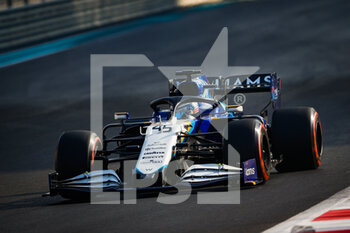 2021-12-14 - 45 SARGEANT Logan (usa), Williams Racing F1 FW43B, action during the 2021 post-season tests from December 14 to 15, 2021 on the Yas Marina Circuit, in Yas Island, Abu Dhabi - 2021 POST-SEASON TESTS - FORMULA 1 - MOTORS