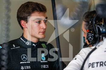 2021-12-15 - 63 RUSSELL George (gbr), Mercedes AMG F1 GP, portrait during the 2021 post-season tests from December 14 to 15, 2021 on the Yas Marina Circuit, in Yas Island, Abu Dhabi - 2021 POST-SEASON TESTS - FORMULA 1 - MOTORS