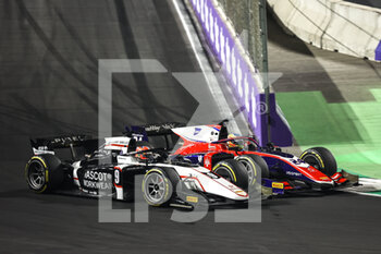 2021-12-03 - 09 Lundgaard Christian (dnk), ART Grand Prix, Dallara F2, action during the 7th round of the 2021 FIA Formula 2 Championship from December 3 to 5, 2021 on the Jeddah Corniche Circuit, in Jeddah, Saudi Arabia - 7TH ROUND OF THE 2021 FIA FORMULA 2 CHAMPIONSHIP - FORMULA 2 - MOTORS