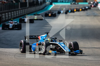 2021-12-12 - 03 Zhou Guanyu (chn), UNI-Virtuosi Racing, Dallara F2, action during the 8th round of the 2021 FIA Formula 2 Championship from December 10 to 12, 2021 on the Yas Marina Circuit, in Yas Island, Abu Dhabi - 8TH ROUND OF THE 2021 FIA FORMULA 2 CHAMPIONSHIP - FORMULA 2 - MOTORS