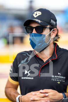 2021-08-12 - VERGNE Jean-Eric (fra), DS Techeetah, DS E-Tense FE20, portrait during the 2021 Berlin ePrix, 8th meeting of the 2020-21 Formula E World Championship, on the Tempelhof Airport Street Circuit from August 14 to 15, in Berlin, Germany - Photo Germain Hazard / DPPI - 2021 BERLIN EPRIX, 8TH MEETING OF THE 2020-21 FORMULA E WORLD CHAMPIONSHIP - FORMULA E - MOTORS