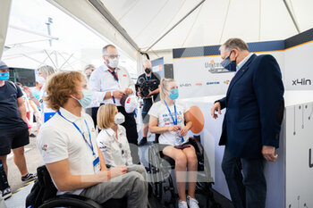2021-08-14 - TODT Jean (fra) FIA President, portrait SWEDJEMARK Theodor, Chief Communications and Sustainability Officer, ABB WOLFF Susie (che), team principal and shareholder of Venturi FE team portrait Girls on Track during the 2021 Berlin ePrix, 8th meeting of the 2020-21 Formula E World Championship, on the Tempelhof Airport Street Circuit from August 14 to 15, in Berlin, Germany - Photo Germain Hazard / DPPI - 2021 BERLIN EPRIX, 8TH MEETING OF THE 2020-21 FORMULA E WORLD CHAMPIONSHIP - FORMULA E - MOTORS