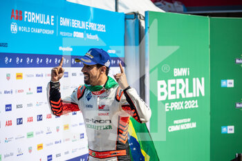 2021-08-14 - DI GRASSI Lucas (bra), Audi Sport ABT Schaeffler, Audi e-ton FE07, portrait podium during the 2021 Berlin ePrix, 8th meeting of the 2020-21 Formula E World Championship, on the Tempelhof Airport Street Circuit from August 14 to 15, in Berlin, Germany - Photo Germain Hazard / DPPI - 2021 BERLIN EPRIX, 8TH MEETING OF THE 2020-21 FORMULA E WORLD CHAMPIONSHIP - FORMULA E - MOTORS