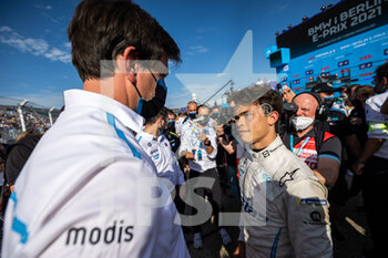 2021-08-15 - DE VRIES Nyck (nld), Mercedes-Benz EQ Formula E Team, Mercedes-Benz EQ Silver Arrow 02, portrait WOLFF Toto podium during the 2021 Berlin ePrix, 8th meeting of the 2020-21 Formula E World Championship, on the Tempelhof Airport Street Circuit from August 14 to 15, in Berlin, Germany - Photo Germain Hazard / DPPI - 2021 BERLIN EPRIX, 8TH MEETING OF THE 2020-21 FORMULA E WORLD CHAMPIONSHIP - FORMULA E - MOTORS