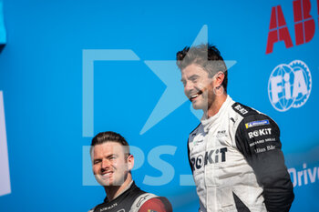 2021-08-15 - NATO Norman (fra), ROKiT Venturi Racing, Mercedes-Benz EQ Silver Arrow 02, portrait ROWLAND Oliver (gbr), Nissan e.dams, Nissan IM02, portrait podium during the 2021 Berlin ePrix, 8th meeting of the 2020-21 Formula E World Championship, on the Tempelhof Airport Street Circuit from August 14 to 15, in Berlin, Germany - Photo Germain Hazard / DPPI - 2021 BERLIN EPRIX, 8TH MEETING OF THE 2020-21 FORMULA E WORLD CHAMPIONSHIP - FORMULA E - MOTORS
