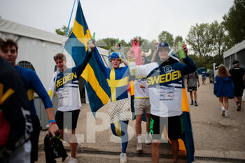 2021-09-26 - Swedish Supporters during the 2021 MXGP - Motocross of Nations, 2021, MXoN on September  26, 2021 in Mantova, Italy - MONSTER ENERGY FIM MOTOCROSS OF NATIONS 2021 - MOTOCROSS - MOTORS