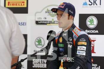 2021-08-11 - NEUVILLE Thierry (BEL), HYUNDAI I20 Coupé WRC, portrait conference de presse, press conference during the 2021 Ypres Rally Belgium, 8th round of the 2021 FIA WRC, FIA World Rally Championship, from August 13 to 15, 2021 in Ypres, Belgium - Photo Grégory Lenormand / DPPI - 2021 YPRES RALLY BELGIUM, 8TH ROUND OF THE 2021 FIA WRC, WORLD RALLY CHAMPIONSHIP - RALLY - MOTORS
