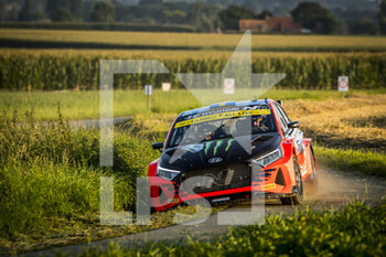 2021-08-11 - 24 Oliver SOLBERG (SWE), Aaron JOHNSTON (IRL), HYUNDAI MOTORSPORT N HYUNDAI i20, RC2 Rally2, action during the 2021 Ypres Rally Belgium, 8th round of the 2021 FIA WRC, FIA World Rally Championship, from August 13 to 15, 2021 in Ypres, Belgium - Photo Grégory Lenormand / DPPI - 2021 YPRES RALLY BELGIUM, 8TH ROUND OF THE 2021 FIA WRC, WORLD RALLY CHAMPIONSHIP - RALLY - MOTORS