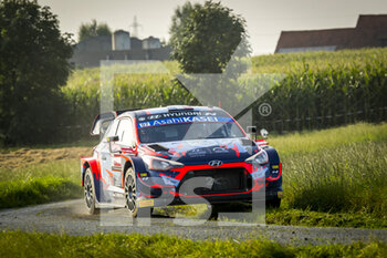 2021-08-12 - 07 Pierre-Louis LOUBET (FRA), Vincent LANDAIS (FRA), HYUNDAI 2C COMPETITION, HYUNDAI, action during the 2021 Ypres Rally Belgium, 8th round of the 2021 FIA WRC, FIA World Rally Championship, from August 13 to 15, 2021 in Ypres, Belgium - Photo Grégory Lenormand / DPPI - 2021 YPRES RALLY BELGIUM, 8TH ROUND OF THE 2021 FIA WRC, WORLD RALLY CHAMPIONSHIP - RALLY - MOTORS