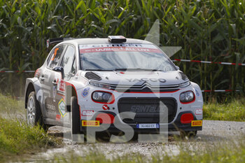 2021-08-12 - 25 Yohan ROSSEL (FRA), Benoit FULCRAND (FRA), CITROEN C3 RC2 Rally2, action during the 2021 Ypres Rally Belgium, 8th round of the 2021 FIA WRC, FIA World Rally Championship, from August 13 to 15, 2021 in Ypres, Belgium - Photo Grégory Lenormand / DPPI - 2021 YPRES RALLY BELGIUM, 8TH ROUND OF THE 2021 FIA WRC, WORLD RALLY CHAMPIONSHIP - RALLY - MOTORS