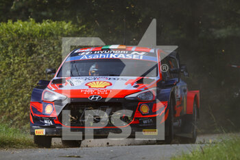 2021-08-14 - 42 Breen Craig (IRL), Nagle Paul (IRL), HYUNDAI SHELL MOBIS WORLD RALLY TEAM, HYUNDAI I20 Coupé WRC, action during the 2021 Ypres Rally Belgium, 8th round of the 2021 FIA WRC, FIA World Rally Championship, from August 13 to 15, 2021 in Ypres, Belgium - Photo Grégory Lenormand / DPPI - 2021 YPRES RALLY BELGIUM, 8TH ROUND OF THE 2021 FIA WRC, WORLD RALLY CHAMPIONSHIP - RALLY - MOTORS