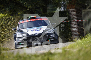 2021-08-14 - 28 Joshua MCERLEAN (IRL), James FULTON (IRL), HYUNDAI NG i20, during the 2021 Ypres Rally Belgium, 8th round of the 2021 FIA WRC, FIA World Rally Championship, from August 13 to 15, 2021 in Ypres, Belgium - Photo Grégory Lenormand / DPPI - 2021 YPRES RALLY BELGIUM, 8TH ROUND OF THE 2021 FIA WRC, WORLD RALLY CHAMPIONSHIP - RALLY - MOTORS