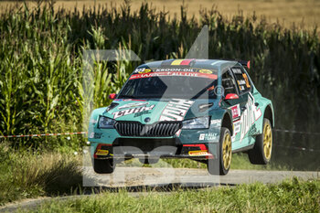 2021-08-14 - 32 Ghislain DE MEVIUS (BEL), Johan JALET (BEL), SKODA Fabia Evo, RC2 Rally2, during the 2021 Ypres Rally Belgium, 8th round of the 2021 FIA WRC, FIA World Rally Championship, from August 13 to 15, 2021 in Ypres, Belgium - Photo Grégory Lenormand / DPPI - 2021 YPRES RALLY BELGIUM, 8TH ROUND OF THE 2021 FIA WRC, WORLD RALLY CHAMPIONSHIP - RALLY - MOTORS