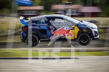 2021-08-21 - 21 HANSEN Timmy (SWE), team Hansen World RX Team, Peugeot 208, World RX, action, during the World RX of Sweden, 2nd round of the 2021 FIA World Rallycross Championship, FIA WRX, on August 21st and 22nd on the Holjes Motorstadion, in Holjes, Sweden - Photo Paulo Maria / DPPI - WORLD RX OF SWEDEN, 2ND ROUND OF THE 2021 FIA WORLD RALLYCROSS CHAMPIONSHIP, WRX - RALLY - MOTORS