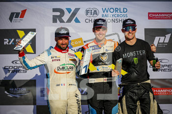 2021-08-22 - 16 Thomas BRYNTESSON (NOR) of team Thomas Bryntesson of World RX, 87 Jean-Baptiste DUBOURG (FRA) of team Jean-Baptiste Dubourg of World RX, 13 Andreas BAKKERUD (NOR) of team GFS Motorsport Egyesület / ES K&N of World RX portrait during the World RX of Sweden, 2nd round of the 2021 FIA World Rallycross Championship, FIA WRX, on August 21st and 22nd on the Holjes Motorstadion, in Holjes, Sweden - Photo Paulo Maria / DPPI - WORLD RX OF SWEDEN, 2ND ROUND OF THE 2021 FIA WORLD RALLYCROSS CHAMPIONSHIP, FIA WRX - RALLY - MOTORS