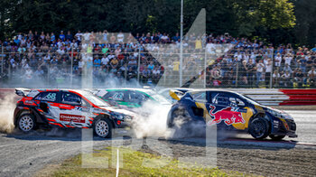 2021-09-05 - 68 GRONHOLM Niclas (FIN), team GRX-SET World RX Team, Hyundai i20, World RX, action, 09 HANSEN Kevin (SWE), team Hansen World RX Team, Peugeot 208, World RX, action, during the World RX of France, 3rd round of the 2021 FIA World Rallycross Championship, FIA WRX, on September 3rd to 5th, Circuit de Lohéac, France - WORLD RX OF FRANCE, 3RD ROUND OF THE 2021 FIA WORLD RALLYCROSS CHAMPIONSHIP, FIA WRX - RALLY - MOTORS