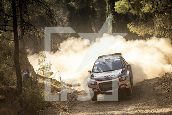 2021-09-10 - 30 Rossel Yohan (fra), Coria Alexandre (fra), Citroen C3, action during the 2021 Acropolis Rally Greece, 9th round of the 2021 FIA WRC, FIA World Rally Championship, from September 9 to 12, 2021 in Lamia, Greece - 2021 ACROPOLIS RALLY GREECE, 9TH ROUND OF THE 2021 FIA WRC, FIA WORLD RALLY CHAMPIONSHIP - RALLY - MOTORS