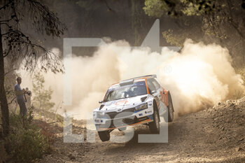 2021-09-10 - 34 Ingram Chris (gbr), Whittock Ross (gbr), Skoda Fabia Evo, action during the 2021 Acropolis Rally Greece, 9th round of the 2021 FIA WRC, FIA World Rally Championship, from September 9 to 12, 2021 in Lamia, Greece - 2021 ACROPOLIS RALLY GREECE, 9TH ROUND OF THE 2021 FIA WRC, FIA WORLD RALLY CHAMPIONSHIP - RALLY - MOTORS