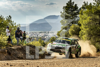 2021-09-10 - 22 Bulacia Marco (bol), Ohannesian Marcelo (arg), Toksport WRT, Skoda Fabia Evo, action during the 2021 Acropolis Rally Greece, 9th round of the 2021 FIA WRC, FIA World Rally Championship, from September 9 to 12, 2021 in Lamia, Greece - 2021 ACROPOLIS RALLY GREECE, 9TH ROUND OF THE 2021 FIA WRC, FIA WORLD RALLY CHAMPIONSHIP - RALLY - MOTORS