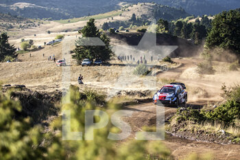 2021-09-11 - 33 Evans Elfyn (gbr), Martin Scott (gbr), Toyota Gazoo Racing WRT, Toyota Yaris WRC, action during the 2021 Acropolis Rally Greece, 9th round of the 2021 FIA WRC, FIA World Rally Championship, from September 9 to 12, 2021 in Lamia, Greece - 2021 ACROPOLIS RALLY GREECE, 9TH ROUND OF THE 2021 FIA WRC, FIA WORLD RALLY CHAMPIONSHIP - RALLY - MOTORS