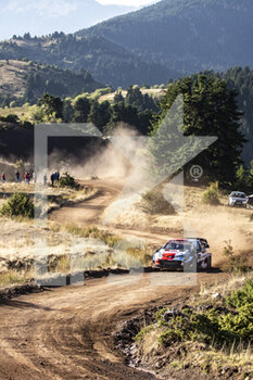 2021-09-11 - 01 Ogier Sébastien (fra), Ingrassia Julien (fra), Toyota Gazoo Racing WRT, Toyota Yaris WRC, action during the 2021 Acropolis Rally Greece, 9th round of the 2021 FIA WRC, FIA World Rally Championship, from September 9 to 12, 2021 in Lamia, Greece - 2021 ACROPOLIS RALLY GREECE, 9TH ROUND OF THE 2021 FIA WRC, FIA WORLD RALLY CHAMPIONSHIP - RALLY - MOTORS