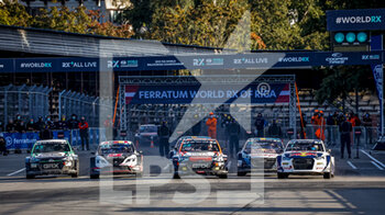 2021-09-18 - 68 GRONHOLM Niclas (FIN), team GRX-SET World RX Team, Hyundai i20, World RX, action, 01 KRISTOFFERSSON Johan (SWE), team KYB EKS JC, Audi S1, World RX, action, 44 SCHEIDER Timo (DEU), team ALL-INKL.COM Münnich Motorsport, action during the World RX of Riga - Latvia, 4th and 5th round of the 2021 FIA World Rallycross Championship, FIA WRX, from September 18 and 19 on the Bikernieku Kompleksa Sporta Baze, in Riga, Latvia - WORLD RX OF RIGA - LATVIA, 4TH AND 5TH ROUND OF THE 2021 FIA WORLD RALLYCROSS CHAMPIONSHIP, FIA WRX - RALLY - MOTORS