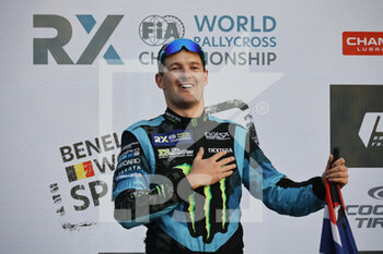 2021-10-10 - Podium Andreas BAKKERUD (NOR) of team GFS Motorsport Egyesület / ES K&N of World RX, portrait during the World RX of Benelux, 6th round of the 2021 FIA World Rallycross Championship, FIA WRX, from October 8 and 10 on the Circuit de Spa-Francorchamps, in Stavelot, Belgium - WORLD RX OF BENELUX, 6TH ROUND OF THE 2021 FIA WORLD RALLYCROSS CHAMPIONSHIP, FIA WRX - RALLY - MOTORS