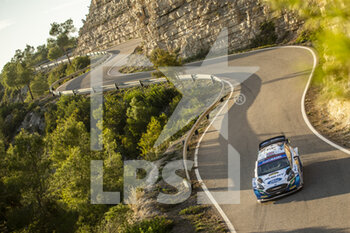 2021-10-15 - 44 Greensmith Gus (gbr), Patterson Chris (irl), M-Sport Ford World Rally Team, Ford Fiesta WRC, action during the RACC Rally Catalunya de Espana, 11th round of the 2021 FIA WRC, FIA World Rally Championship, from October 14 to 17, 2021 in Salou, Catalonia, Spain - RACC RALLY CATALUNYA DE ESPANA, 11TH ROUND OF THE 2021 FIA WRC, FIA WORLD RALLY CHAMPIONSHIP - RALLY - MOTORS