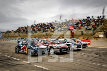 2021-10-16 - 21 HANSEN Timmy (SWE), team Hansen World RX Team, Peugeot 208, World RX, action, 68 GRONHOLM Niclas (FIN), team GRX-SET World RX Team, Hyundai i20, World RX, action, during the World RX of Portugal, 7th round of the 2021 FIA World Rallycross Championship, FIA WRX, from October 16 and 17 on the Pista Automovel de Montalegre, in Montalegre, Portugal - WORLD RX OF PORTUGAL, 7TH ROUND OF THE 2021 FIA WORLD RALLYCROSS CHAMPIONSHIP, FIA WRX - RALLY - MOTORS