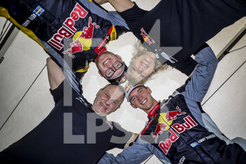 2021-10-16 - HANSEN Kevin (SWE), team Hansen World RX Team, Peugeot 208, World RX, portrait, HANSEN Timmy (SWE), team Hansen World RX Team, Peugeot 208, World RX, portrait, HANSEN Susann (SWE), team Hansen World RX Team, Peugeot 208, World RX, portrait, HANSEN Kenneth (SWE), team Hansen World RX Team, Peugeot 208, World RX, portrait, during the World RX of Portugal, 7th round of the 2021 FIA World Rallycross Championship, FIA WRX, from October 16 and 17 on the Pista Automovel de Montalegre, in Montalegre, Portugal - WORLD RX OF PORTUGAL, 7TH ROUND OF THE 2021 FIA WORLD RALLYCROSS CHAMPIONSHIP, FIA WRX - RALLY - MOTORS