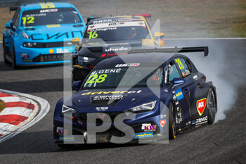 2021-10-17 - 28 Gene Jordi (esp), Zengo Motorsport Drivers' Academy, Cupra Leon Competicion TCR, action during the 2021 FIA WTCR Race of France, 6th round of the 2021 FIA World Touring Car Cup, on the Circuit Pau-Arnos, from October 16 to 17, 2021 in Arnos, France - 2021 FIA WTCR RACE OF FRANCE, 6TH ROUND OF THE 2021 FIA WORLD TOURING CAR CUP - RALLY - MOTORS