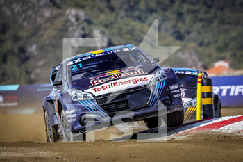 2021-10-17 - 21 HANSEN Timmy (SWE), team Hansen World RX Team, Peugeot 208, World RX, action during the World RX of Portugal, 7th round of the 2021 FIA World Rallycross Championship, FIA WRX, from October 16 and 17 on the Pista Automovel de Montalegre, in Montalegre, Portugal - WORLD RX OF PORTUGAL, 7TH ROUND OF THE 2021 FIA WORLD RALLYCROSS CHAMPIONSHIP, FIA WRX - RALLY - MOTORS