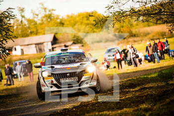 2021-10-22 - 35 MAIOR Norbert (ROU), MAIOR Francesca (ROU), TOPP-CARS RALLY TEAM, Peugeot 208, action during the 2021 FIA ERC Rally Hungary, 7th round of the 2021 FIA European Rally Championship, from October 21 to 24, 2021 in Nyiregyhaza, Hungary - 2021 FIA ERC RALLY HUNGARY, 7TH ROUND OF THE 2021 FIA EUROPEAN RALLY CHAMPIONSHIP - RALLY - MOTORS