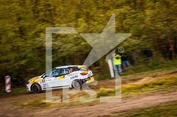 2021-10-22 - 48 BERGOUNHE Bastien (FRA), Descharne Mathieu (FRA), Bastien Bergounhe, Renault Clio Rally5, action during the 2021 FIA ERC Rally Hungary, 7th round of the 2021 FIA European Rally Championship, from October 21 to 24, 2021 in Nyiregyhaza, Hungary - 2021 FIA ERC RALLY HUNGARY, 7TH ROUND OF THE 2021 FIA EUROPEAN RALLY CHAMPIONSHIP - RALLY - MOTORS