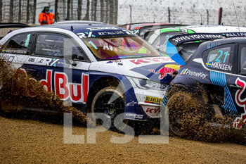 2021-11-28 - 21 HANSEN Timmy (SWE), team Hansen World RX Team, Peugeot 208, World RX, action, 01 KRISTOFFERSSON Johan (SWE), team KYB EKS JC, Audi S1, World RX, action during the World RX of Germany, 8th and 9th round of the 2021 FIA World Rallycross Championship, FIA WRX, from November 27 and 28 on the Nürburgring, in Nürburg, Germany - 2021 FIA WORLD RALLYCROSS CHAMPIONSHIP, FIA WRX - RALLY - MOTORS